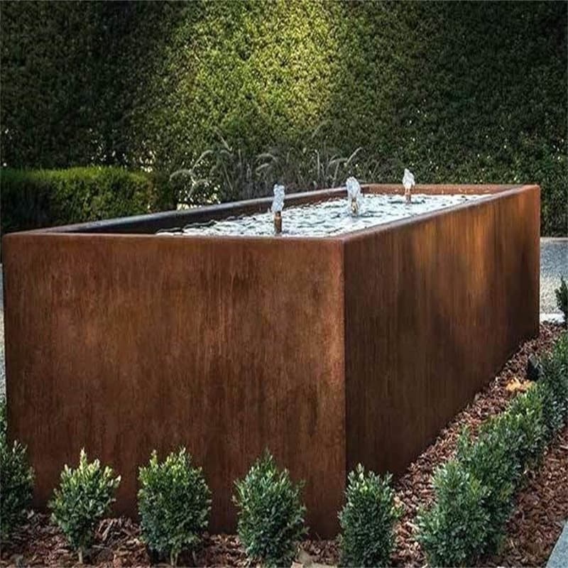 Environmentally Friendly Corten Water Feature Ideas Design